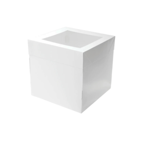 12" X 12" X 12" CAKE BOX WITH TOP WINDOW SET
