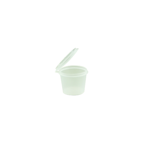 1OZ  (25ML) SAUCE CONTAINER WITH HINGED LID