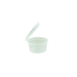28CC  SAUCE CONTAINER WITH HINGED LID