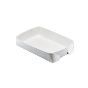 WHITE PAPER FOOD TRAY MEDIUM
