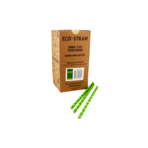 ECO PAPER JUMBO STRAW BAMBOO PRINT