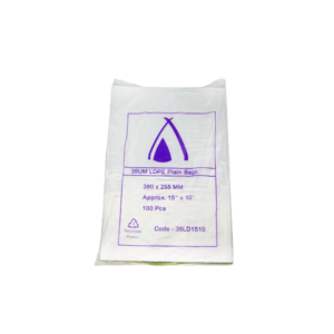 15" X 10" LDPE BAG 35UM