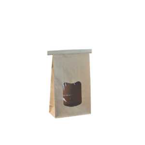TIN TIE BAG LARGE WITH WINDOW