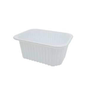 WHITE RECTANGULAR SEALING TRAY 1650ML