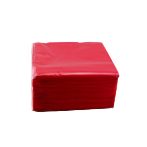 2 PLY LUNCHEON RED 1/4 NAPKIN