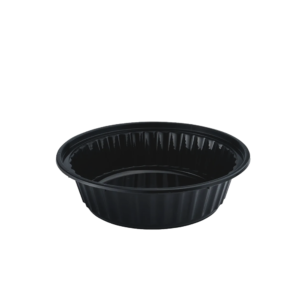 650ML BLACK REB ROUND CONTAINER